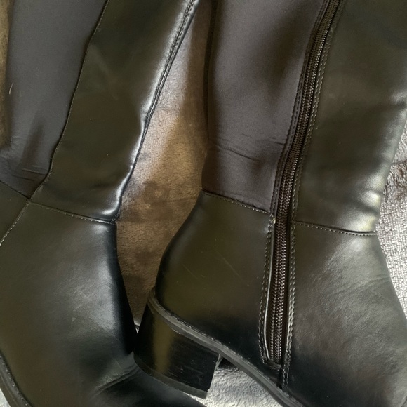 Women's Size 7.5 Dana Buchman Black Leather Boots - Picture 7 of 13